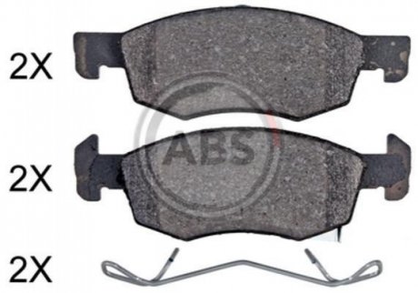 Гальмівні колодки перед. CORSA E 1.0-1.6 14- (ATE) A.B.S. 35081