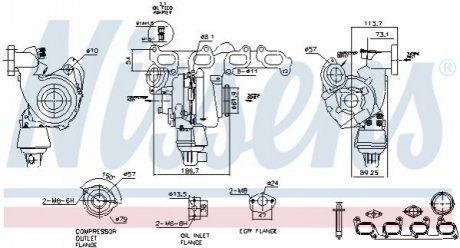 Турбокомпресор First Fit NISSENS 93285