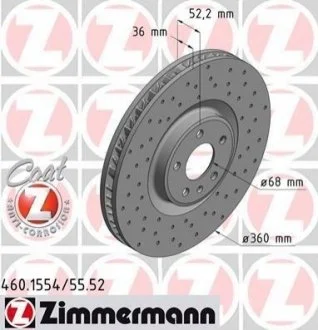 Автозапчасть ZIMMERMANN 460155452