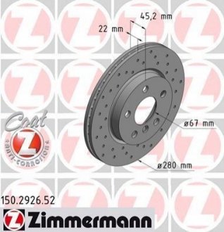 Автозапчасть ZIMMERMANN 150292652