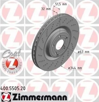 Автозапчасть ZIMMERMANN 400550520
