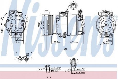 Автозапчасть NISSENS 89333