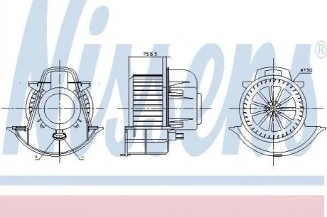 Автозапчасть NISSENS 87076