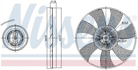 Муфта вентилятора NISSENS 86220