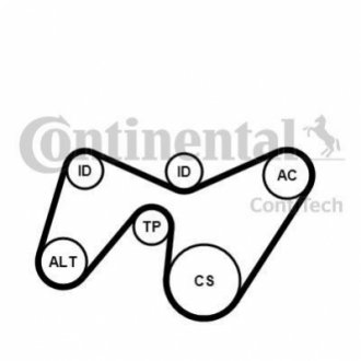 Автозапчасть CONTITECH 6PK1642K2