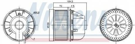 Вентилятор салону NISSENS 87313
