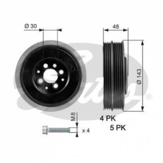 Автозапчасть GATES TVD1015A