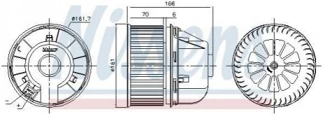 Вентилятор салону NISSENS 87488