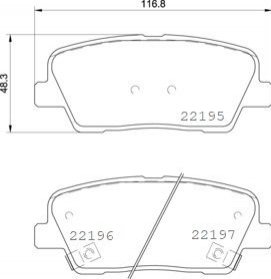 Гальмівні колодки дискові BREMBO P30105