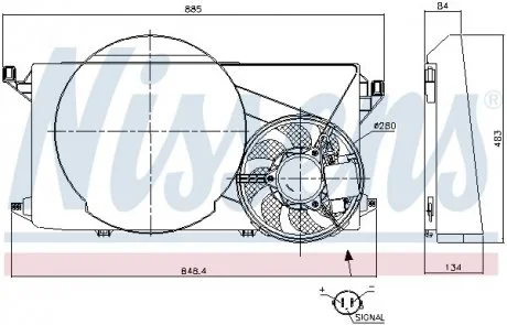 Автозапчасть NISSENS 85825
