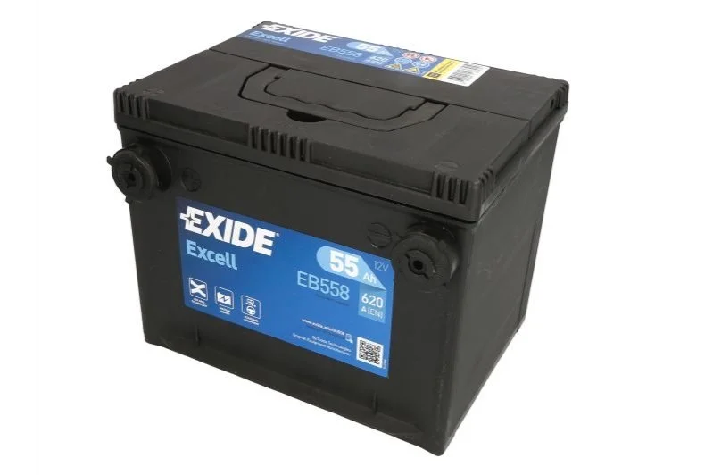 Акумулятор 12В 55Агод./620А EXCELL (L+) 230x180x186 (пусковий) EXIDE EB558 (фото 1)