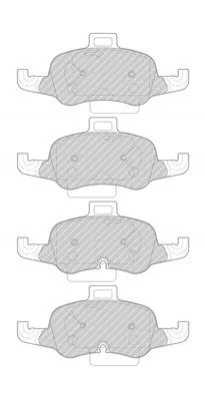 Комплект гальмівних колодок передн, AUDI TT 2.0/2.0D 07.14- FERODO FDB4996 (фото 1)