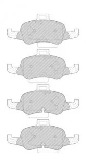 Комплект гальмівних колодок передн, AUDI TT 2.0/2.0D 07.14- FERODO FDB4996