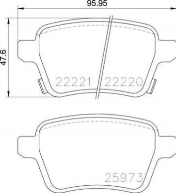 Гальмівні колодки дискові BREMBO P59086 (фото 1)