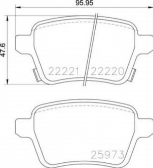 Гальмівні колодки дискові BREMBO P59086