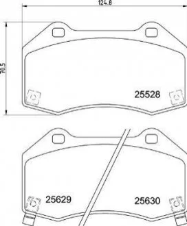 Гальмівні колодки дискові BREMBO P23182