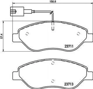 Гальмівні колодки дискові BREMBO P23145 (фото 1)