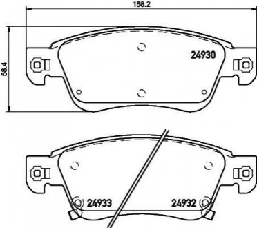 Гальмівні колодки дискові BREMBO P56080