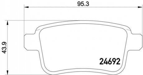 Автозапчасть BREMBO P50107