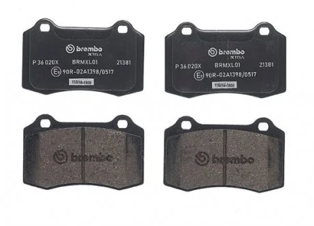Гальмівні колодки дискові BREMBO P36020X