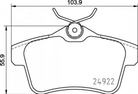 Гальмівні колодки дискові BREMBO P06102