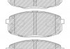Комплект гальмівних колодок передн, HYUNDAI CRETA, KONA, KONA/SUV KIA CERATO IV 1.0-2.0 01.16- FERODO FDB5038 (фото 1)