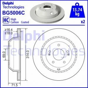 Автозапчасть DELPHI BG5006C (фото 1)