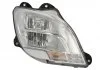 Фара прав (H1/LED/PY21W, ручн, без мотора, включає денні ходові вогні, колір відбивача: хром, колір повороту: прозор) DAF CF, XF 106 10.12- TRUCKLIGHT HLDA006R (фото 1)
