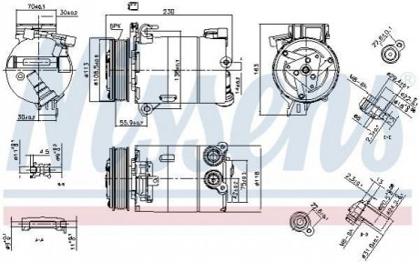 Компресор кондиціонера NISSENS 890213