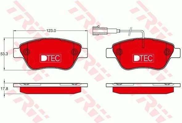 Автозапчасть TRW GDB1654DTE (фото 1)