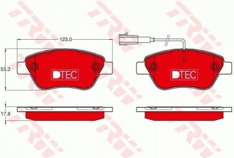 Автозапчастина TRW GDB1654DTE (фото 1)