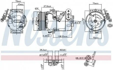 Автозапчасть NISSENS 89356