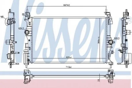 Автозапчасть NISSENS 630785