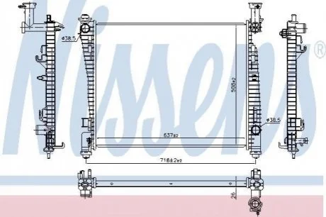 Автозапчасть NISSENS 61033