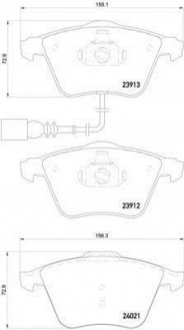 Гальмівні колодки дискові BREMBO P85129