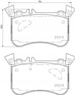 Гальмівні колодки дискові BREMBO P50121