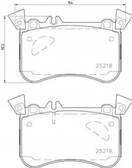 Гальмівні колодки дискові BREMBO P50121