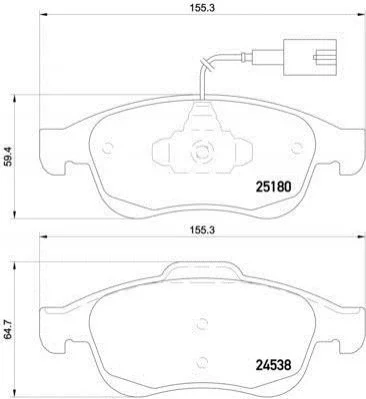 Автозапчасть BREMBO P23148 (фото 1)