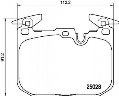 Гальмівні колодки дискові BREMBO P06088