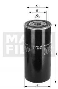 Масляний фільтр (фільтр, що вгвинчується) MANN WD94014 (фото 1)