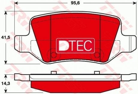 Автозапчасть TRW GDB1481DTE