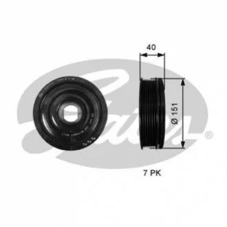Шків ременя GATES TVD1110