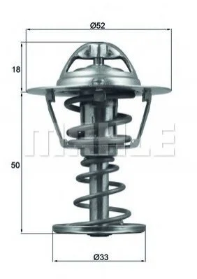 Термостат MAHLE / KNECHT TX12682D (фото 1)