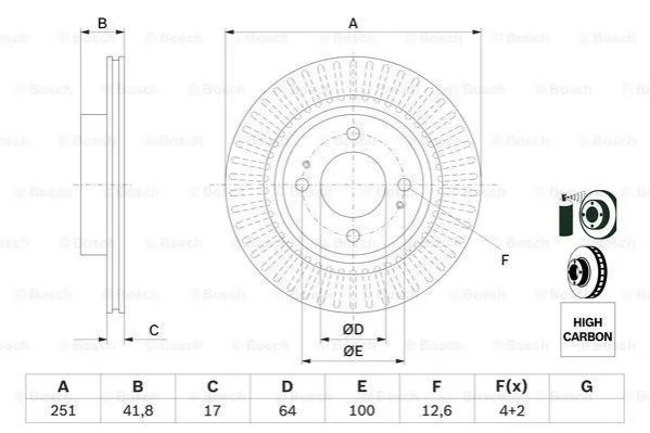 Автозапчасть BOSCH 0986479F14 (фото 1)