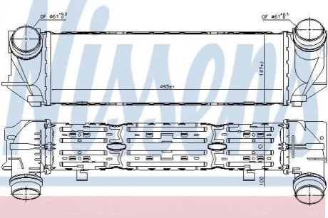 Радіатор наддуву NISSENS 96321