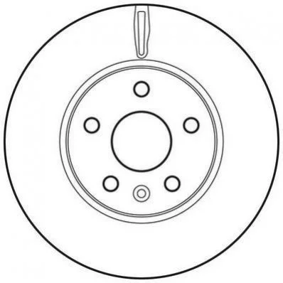 Диск гальмівний CHEVROLET, OPEL (комп. 2шт.) (вир-во Jurid) JURID 562642JC (фото 1)