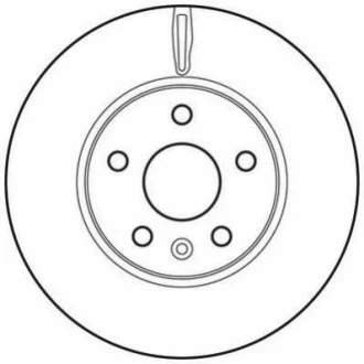 Диск гальмівний CHEVROLET, OPEL (комп. 2шт.) (вир-во Jurid) JURID 562642JC