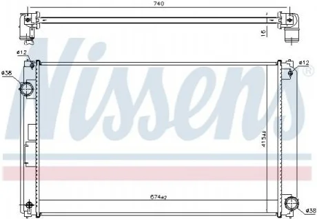 Автозапчасть NISSENS 606610