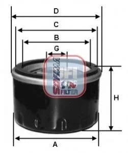Фільтр масляний SOFIMA S3575R (фото 1)