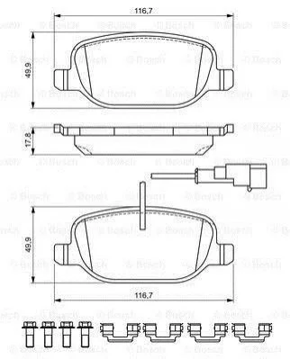 Автозапчастина BOSCH 0986494717 (фото 1)